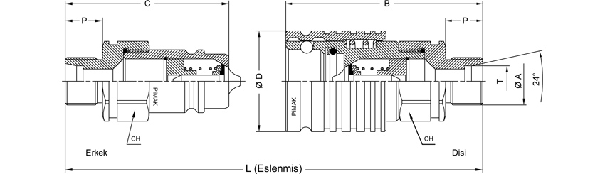 AP Serisi Teknik Çizimleri